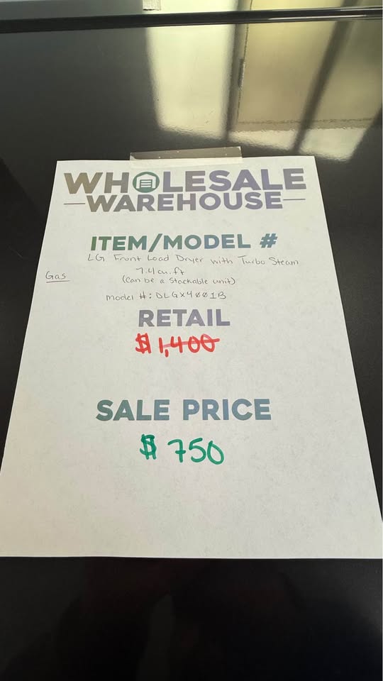 New LG Dryer